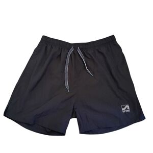 Surf Style Black Athletic Men's Shorts